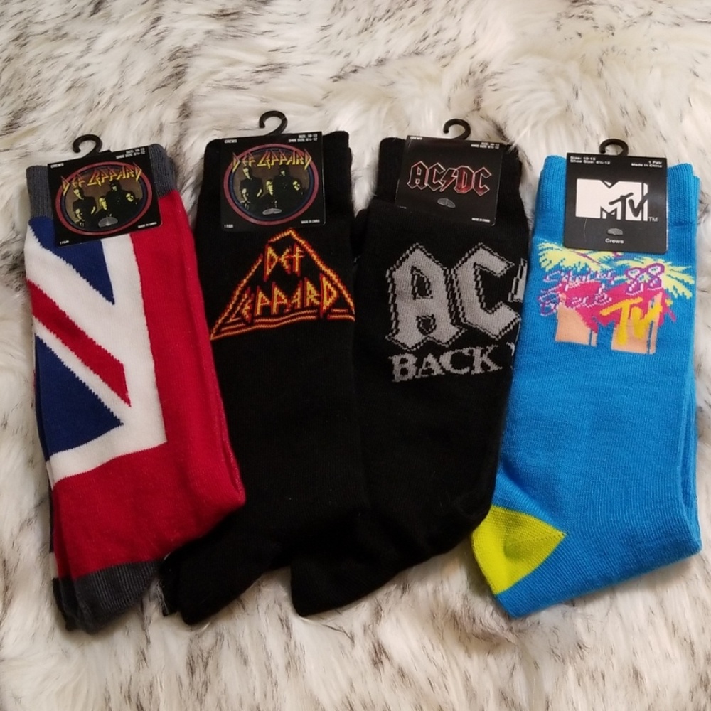 HP❣NWT Vintage Music Socks 4pc Bundle